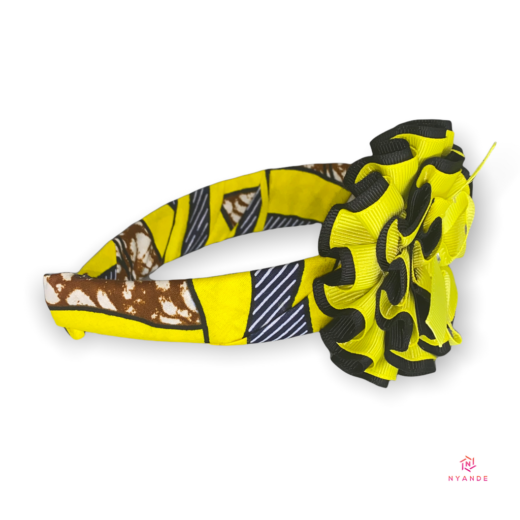 Kids Ankara Headband With Bow