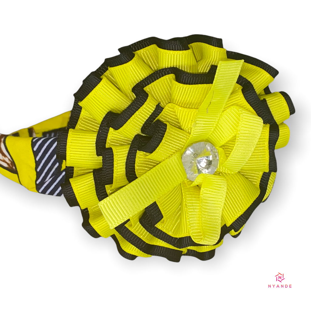 Kids Ankara Headband With Bow