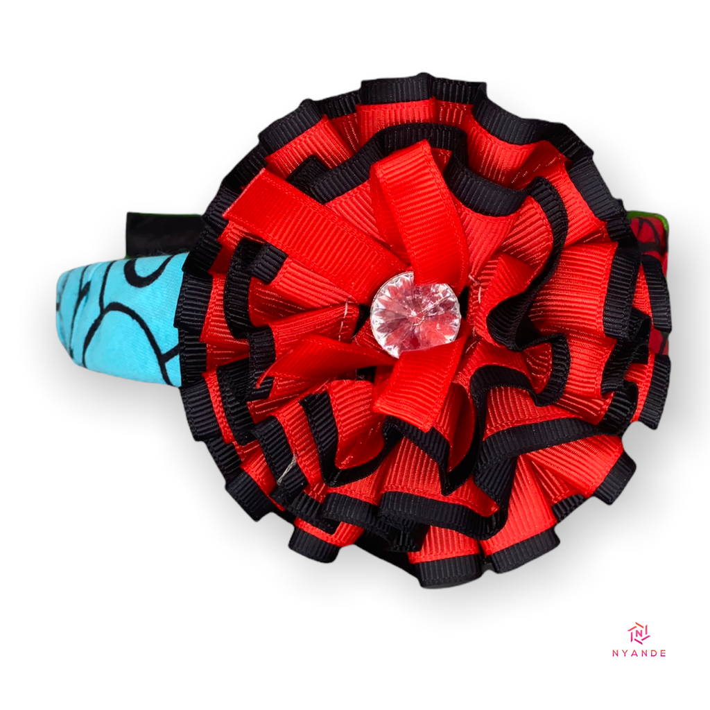 Kids Ankara Headband With Bow