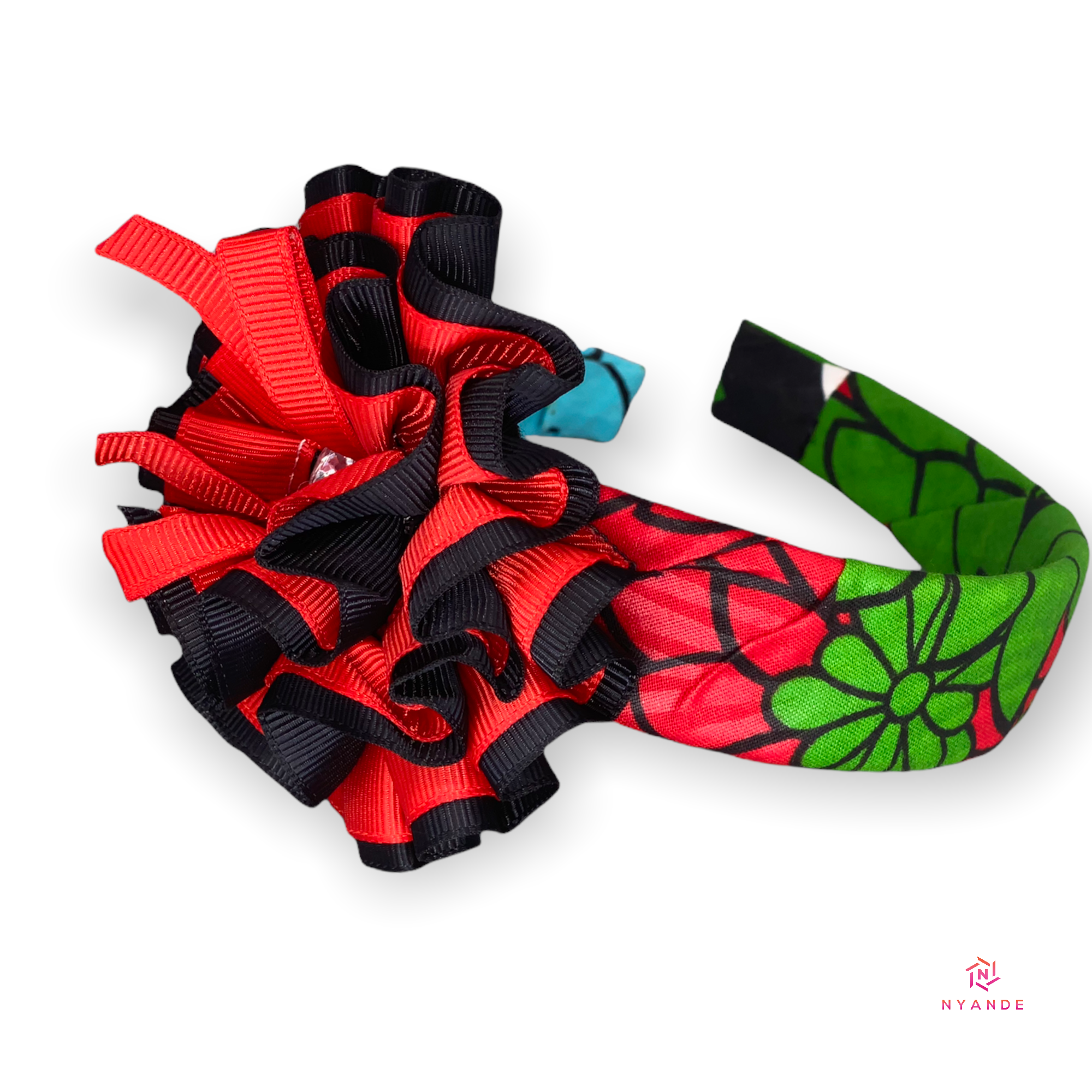 Kids Ankara Headband With Bow