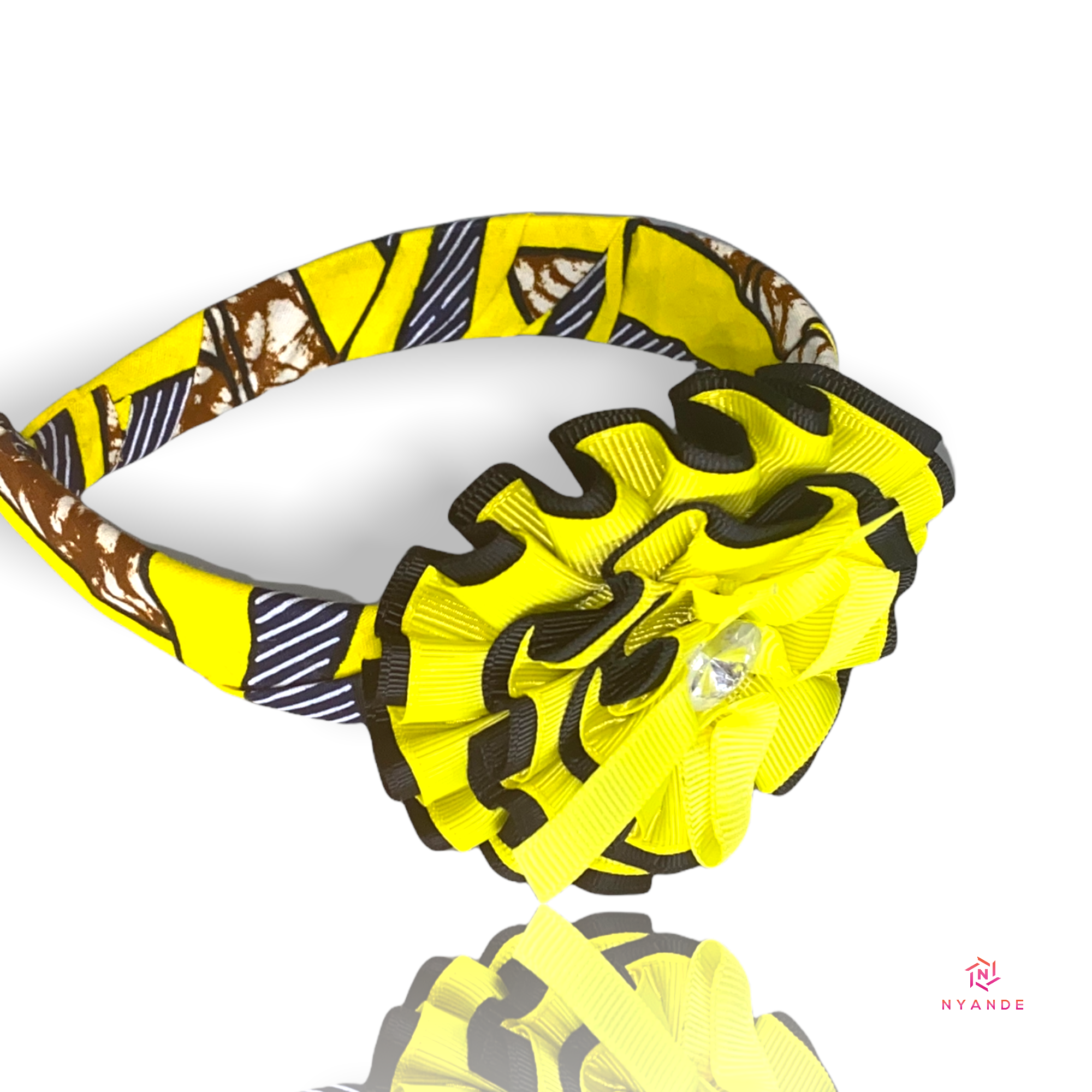 Kids Ankara Headband With Bow