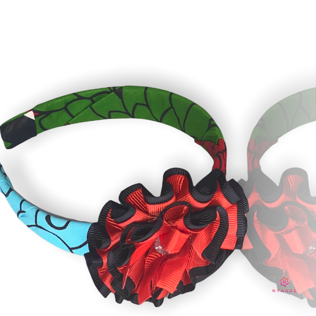 Kids Ankara Headband With Bow