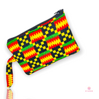 Ankara Zipper Pouch Wristlet