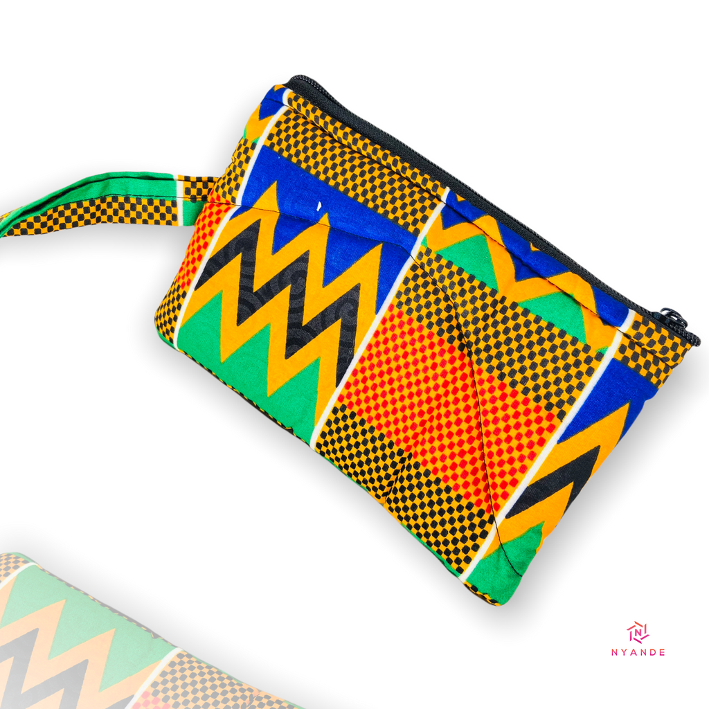 Ankara Zipper Pouch Wristlet
