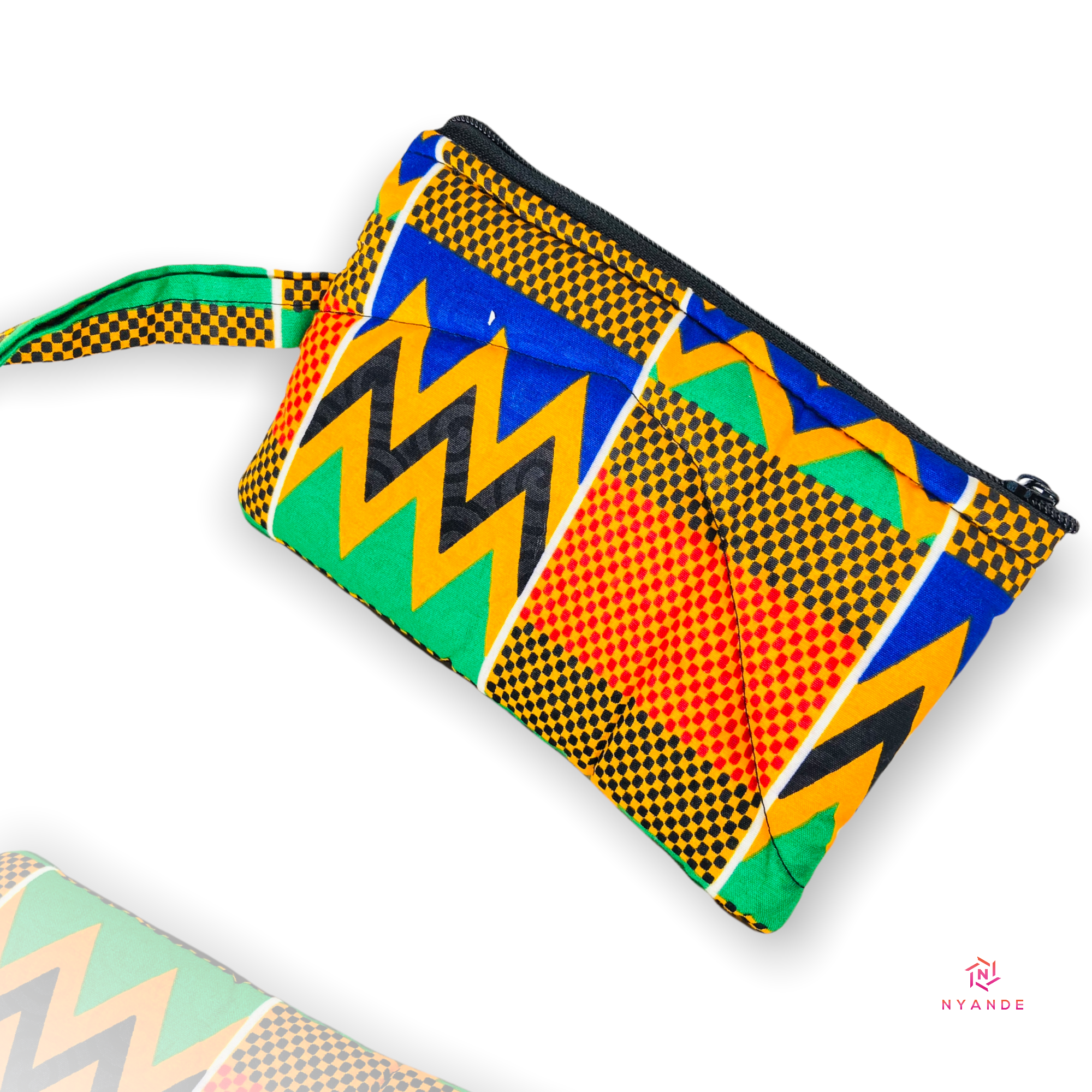 Ankara Zipper Pouch Wristlet