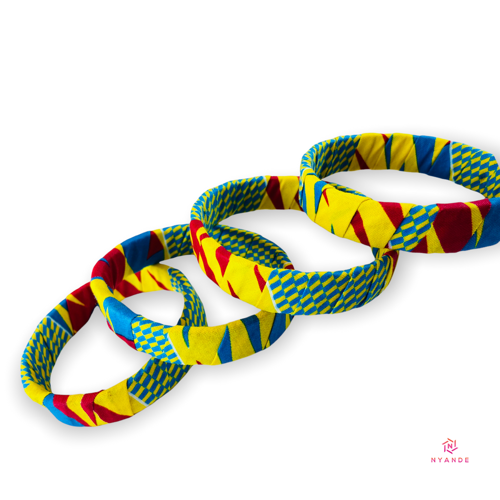 Ankara Wrapped Bangles