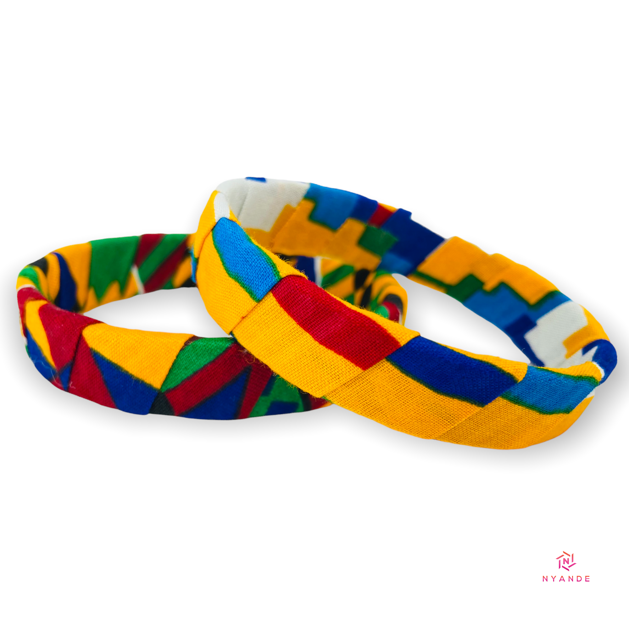 Ankara Wrapped Bangles