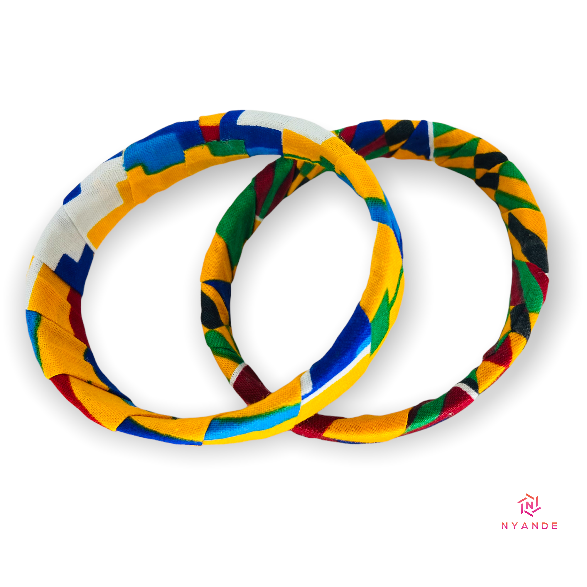 Ankara Wrapped Bangles