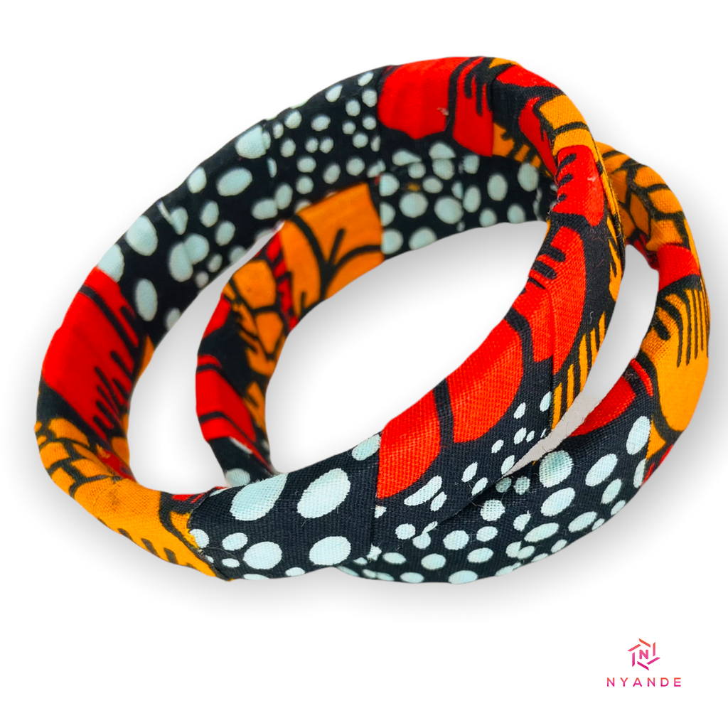 Ankara Wrapped Bangles