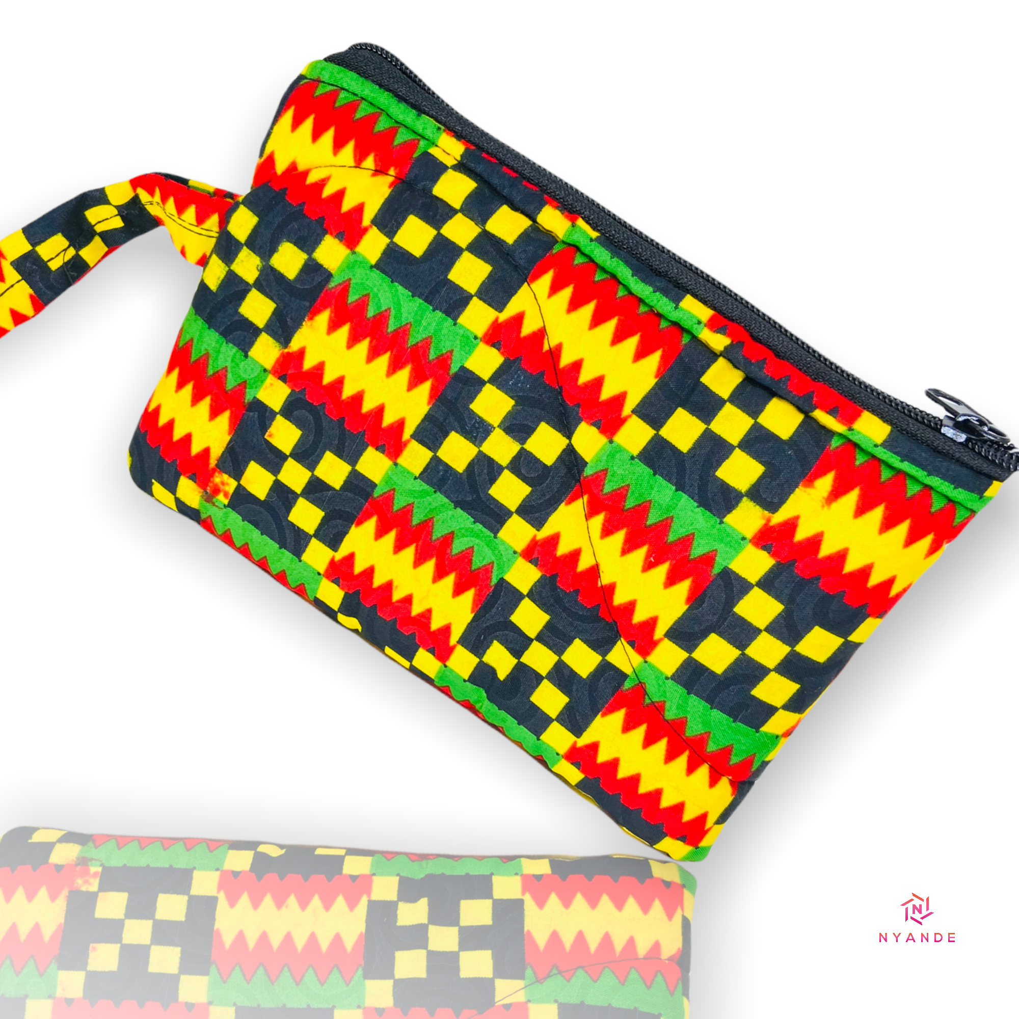 Ankara Zipper Pouch Wristlet