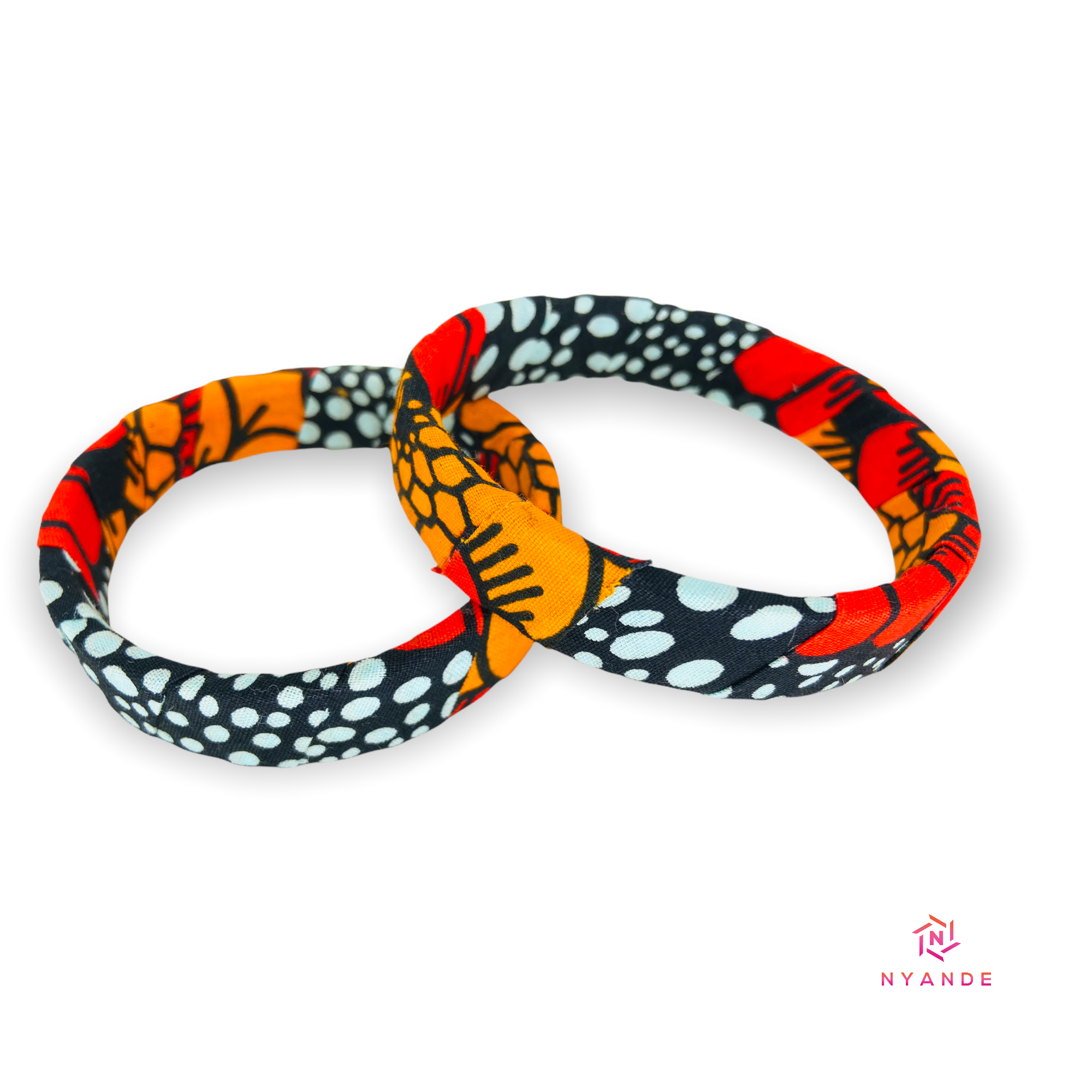 Ankara Wrapped Bangles