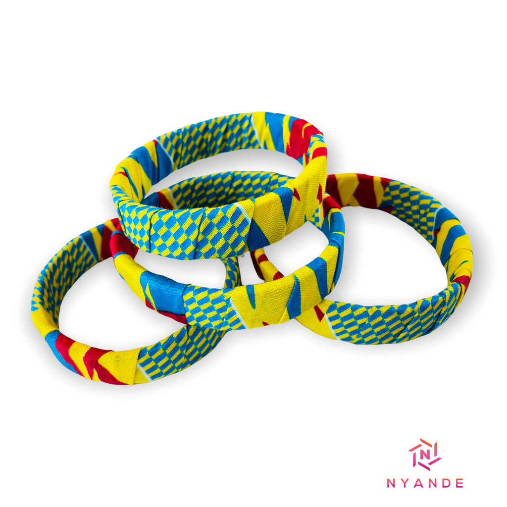 Ankara Wrapped Bangles