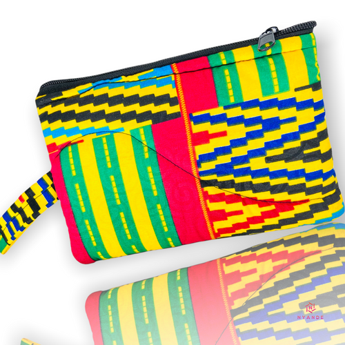 Ankara Zipper Pouch Wristlet