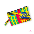 Ankara Zipper Pouch Wristlet