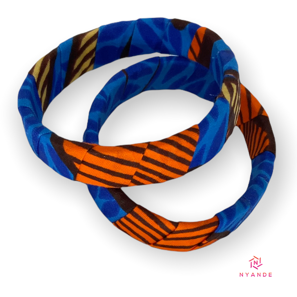 Ankara Wrapped Bangles