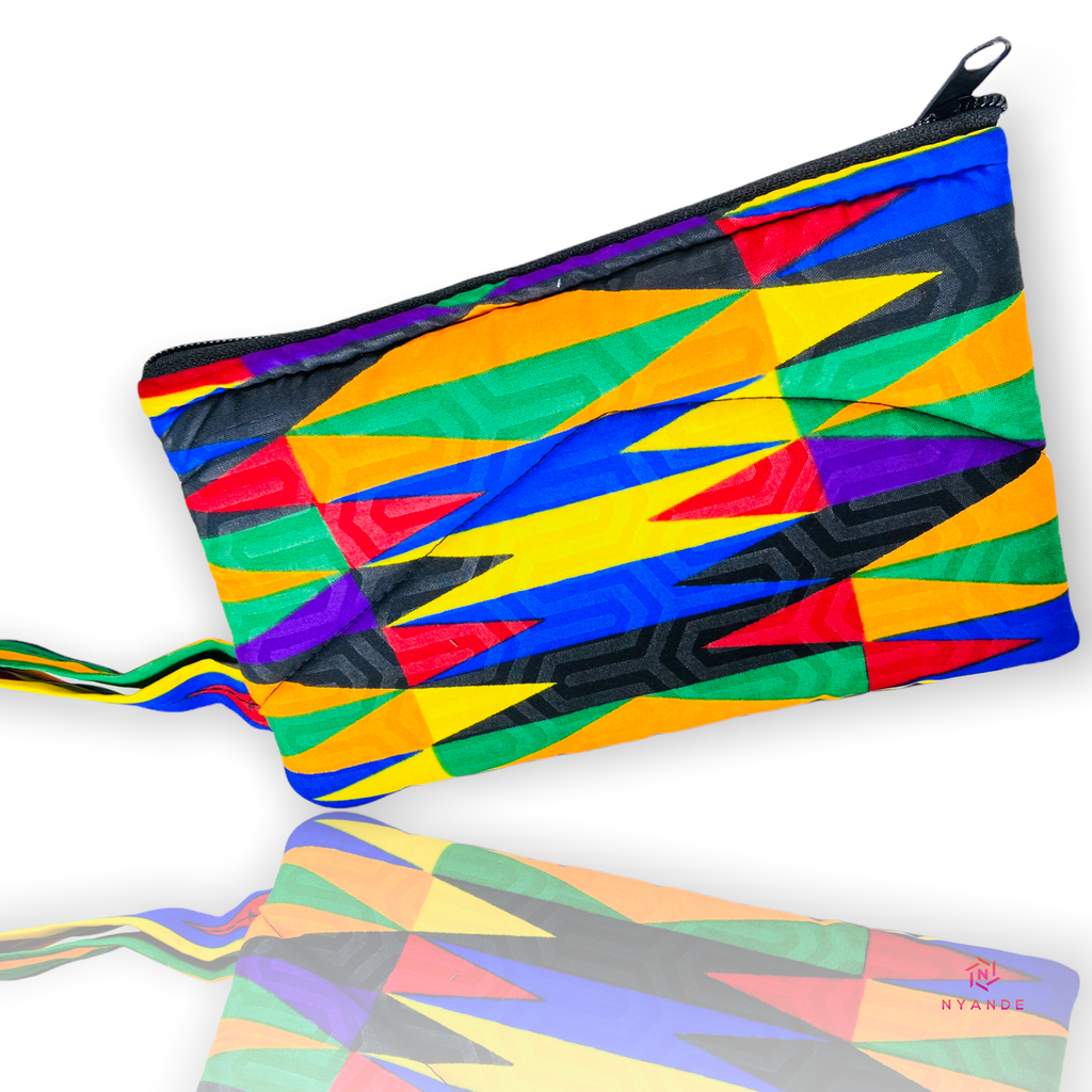 Ankara Zipper Pouch Wristlet