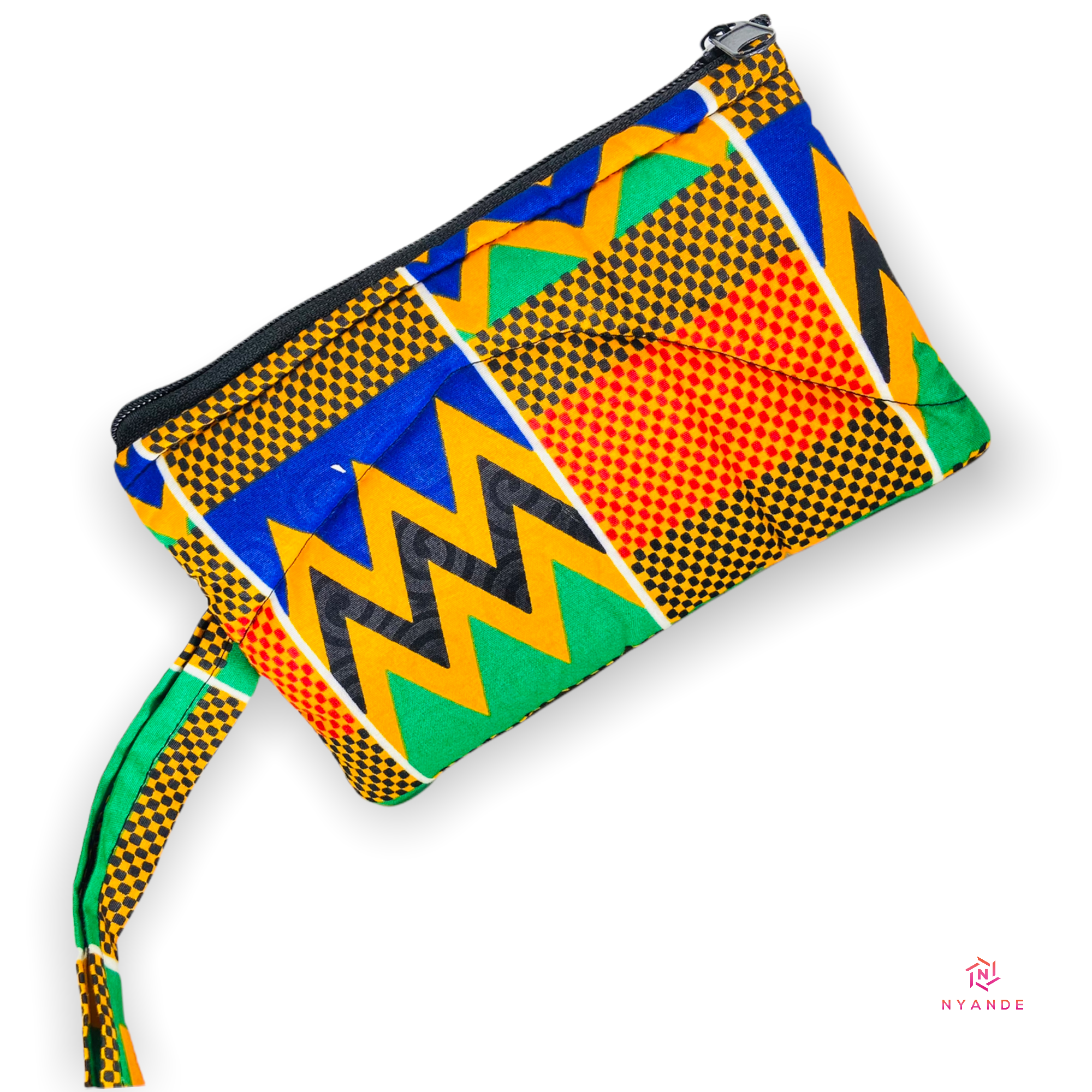 Ankara Zipper Pouch Wristlet