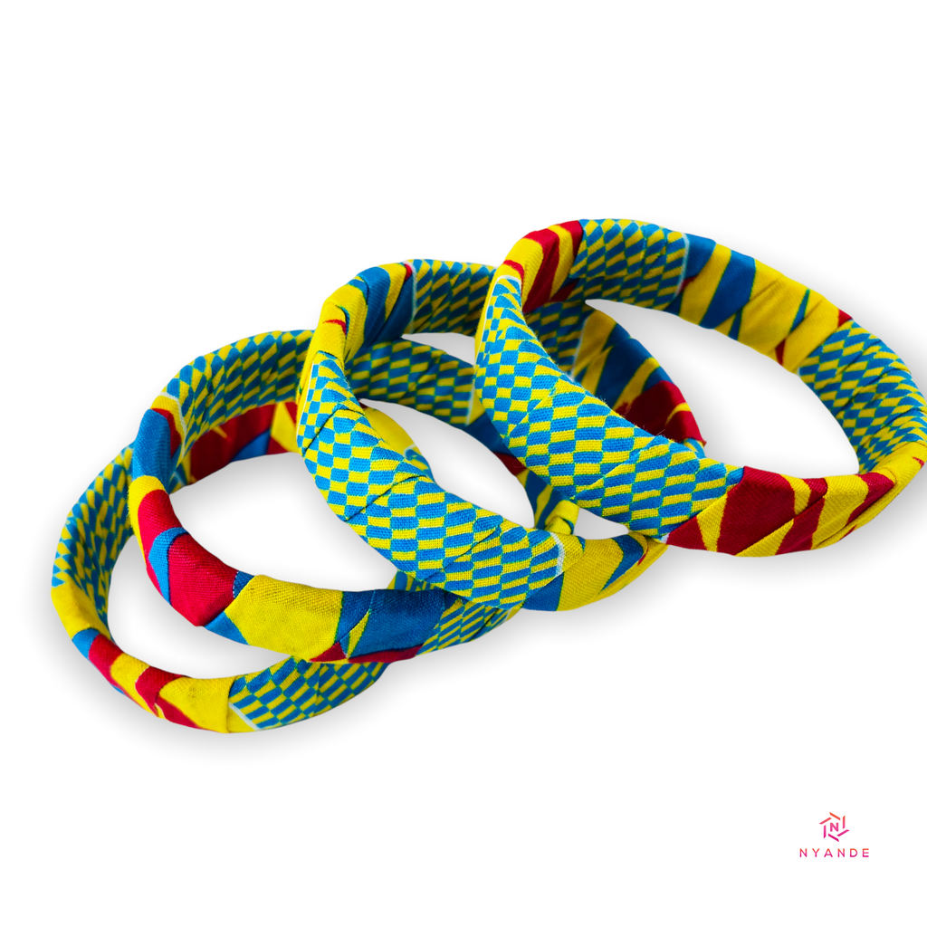 Ankara Wrapped Bangles