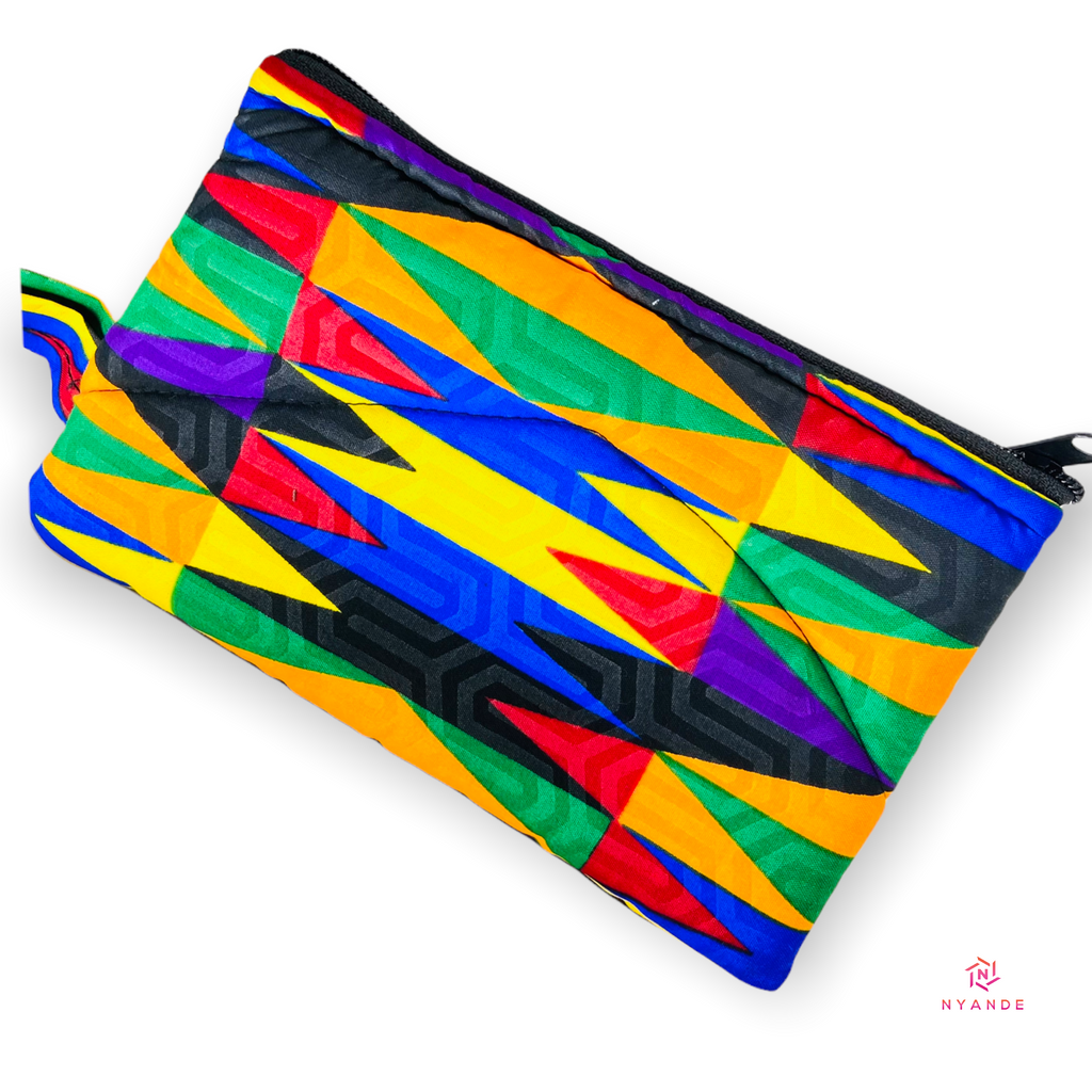 Ankara Zipper Pouch Wristlet