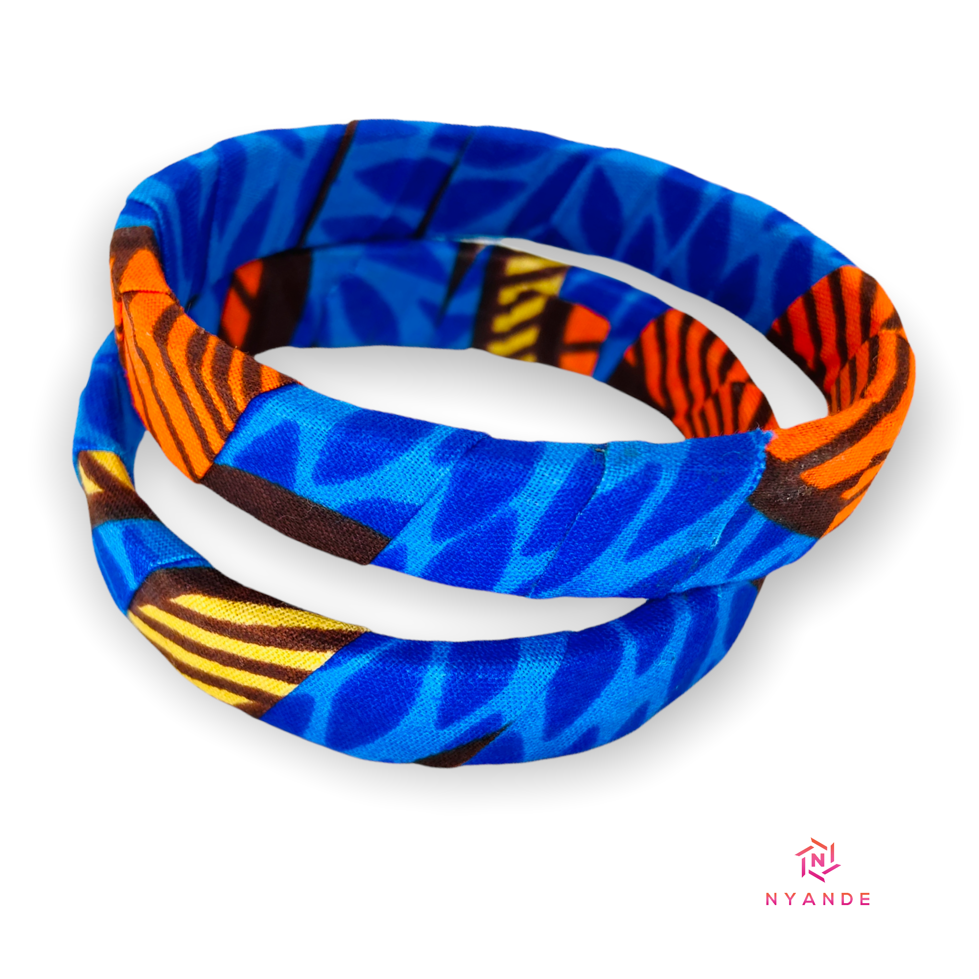 Ankara Wrapped Bangles