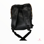 Giraffe Leather/Ankara Backpack